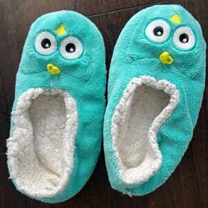 Owl Slippers - Teal